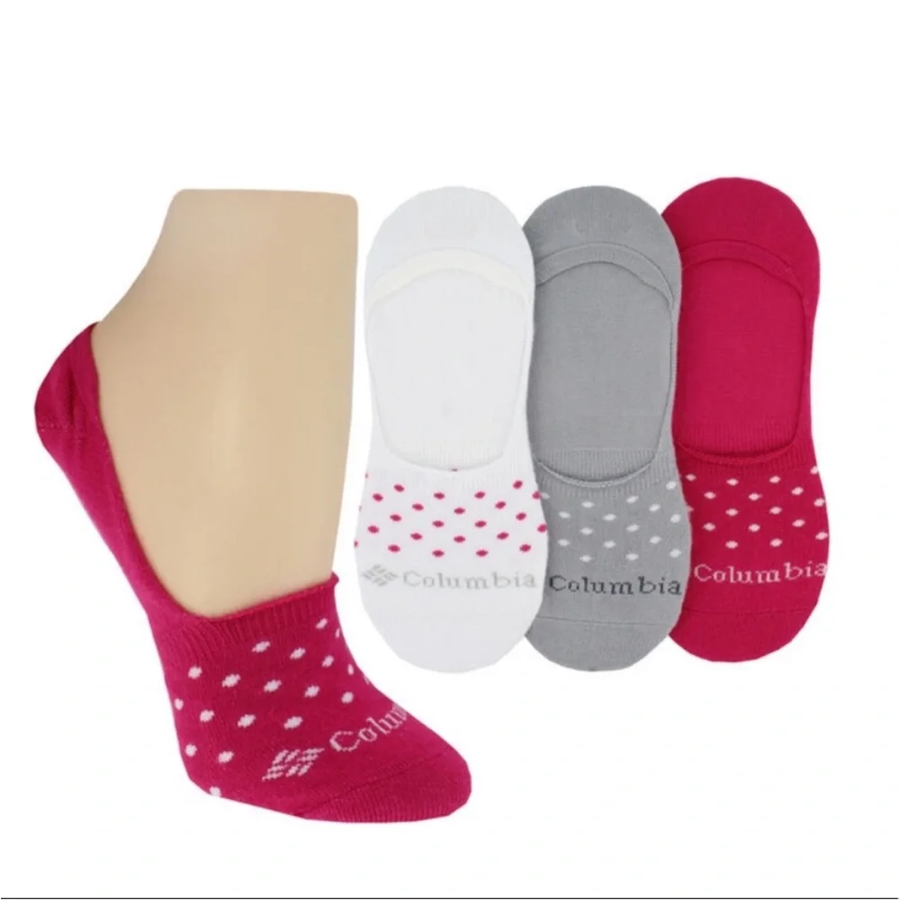NWT Columbia Women’s 3 pk. Dottie Liner No-show Socks Polka Dot